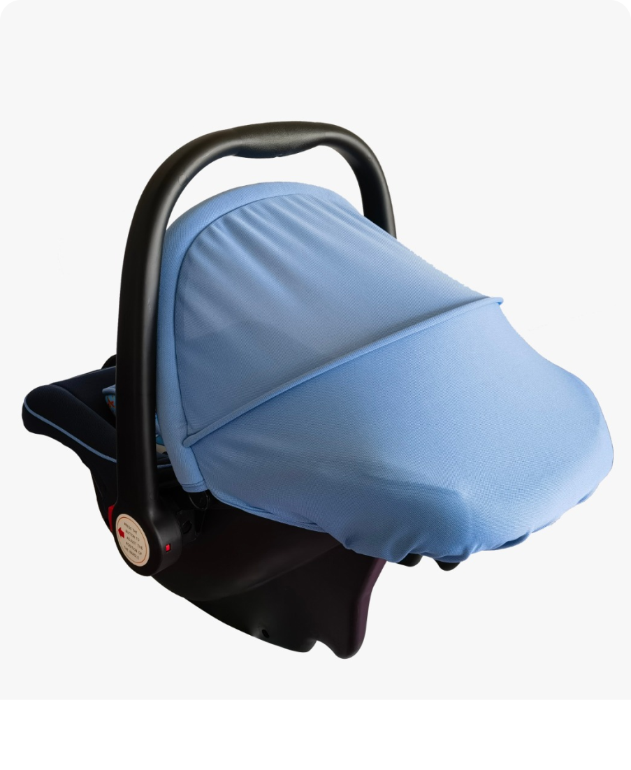 Look Mama 4-in-1 Baby Carry Cot, Infant Car Seat, Rocker & Feeding Chair - ECE R44/04 Certified, Lightweight Design with Adjustable Handle & UV Protection Canopy