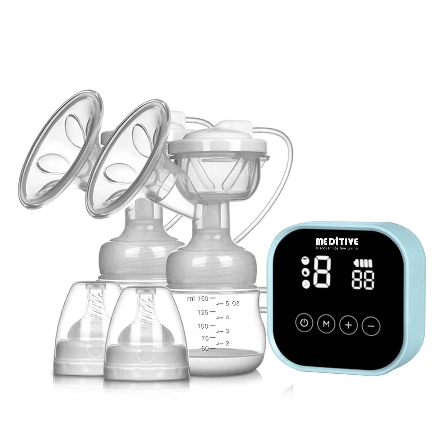 LOOK MAMA Rechargeable Electric Breast Pump for Mothers - Double