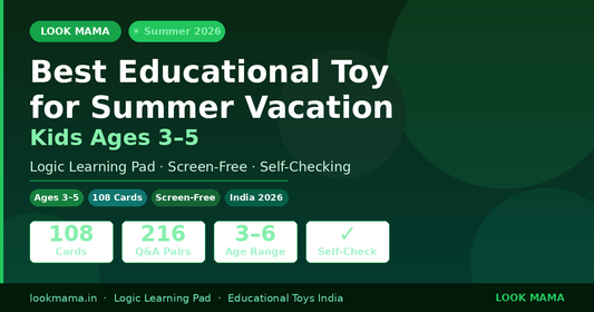 Best Educational Toy for Kids This Summer Vacation: Why the LookMama Logic Learning Pad Is Perfect for Ages 3–5