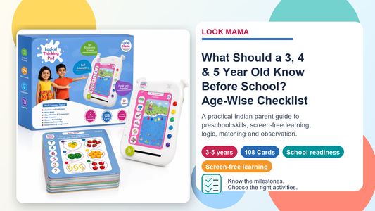 What Should a 3, 4, and 5 Year Old Know Before School? Age-Wise Learning Checklist for Indian Parents