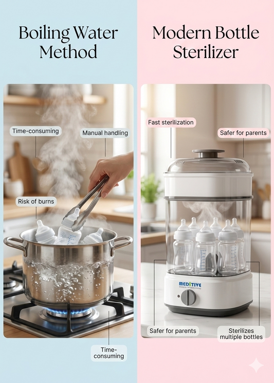 Bottle Sterilizer vs Boiling Water: Which Is Safer for Your Baby?