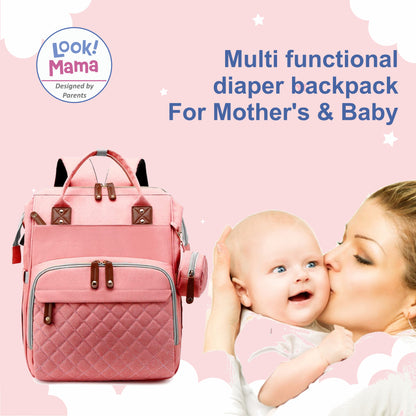 Baby Diaper Bag Backpack - Pink