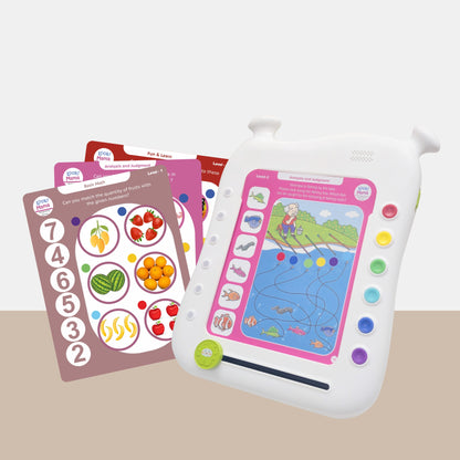 Thinking Logic Pad for Kids with 54 Cards and 108 Q&A. Reduce Kids Screen time, Encourages Self Learning and Cognitive Thinking