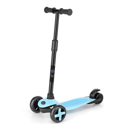 3-Wheel Road Runner Adjustable Height Handle Kick Scooter - Blue