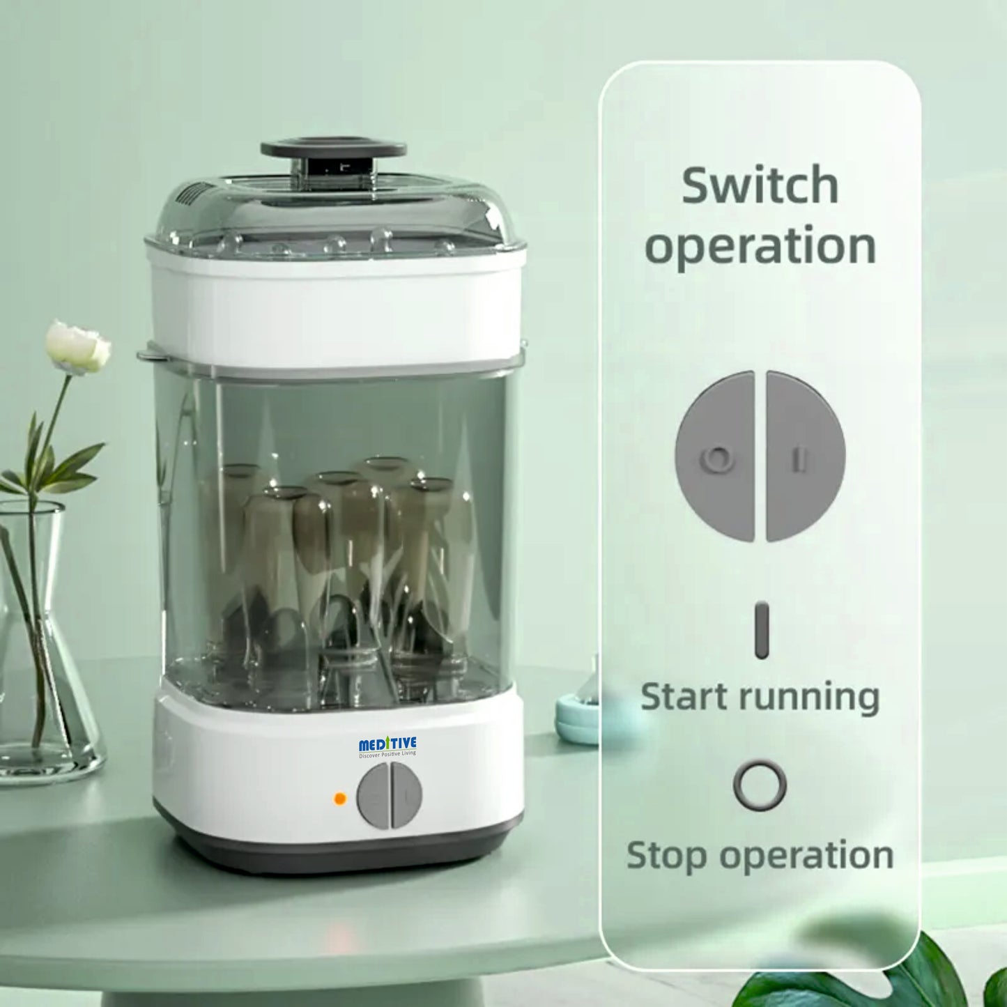 Electric Steam Steriliser for Baby Bottles