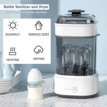 MEDITIVE Baby Bottle Steriliser and Dryer, Bottles Steam Steriliser for Baby Bottles, Electric Steriliser for Baby Bottles