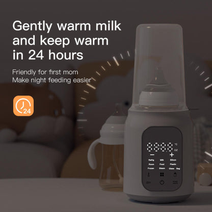 LOOK MAMA Baby Bottle Warmer for Babies Milk, Bottle Steriliser, 3-7 Mins Fast Warming, 24H Keep Warm and Food Heating. Adjustable Temperature and Time Control