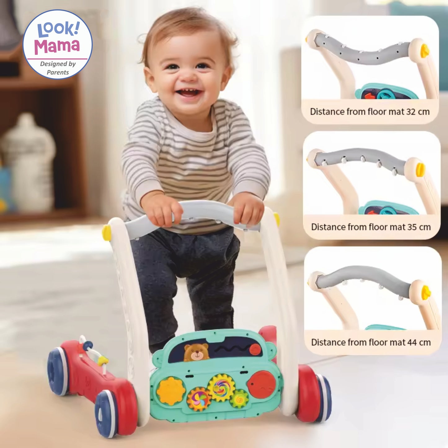 Musical Baby Play Gym with Convertible Walker